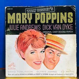 WALT DISNEY MARY POPPINS 1964 ORIGINAL SOUNDTRACK ALBUM RCA VICTOR VINYL RECORD